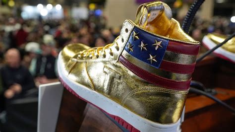 golden trump shoes